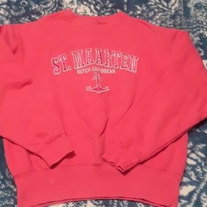 Pink St. Maarten sweatshirt Size Small